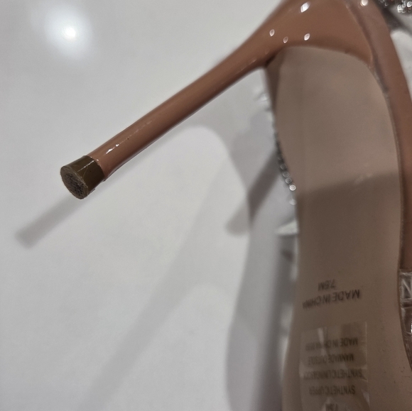 Steven Madden Women's Studded Clear Heels Size 7.5. - Picture 5 of 11